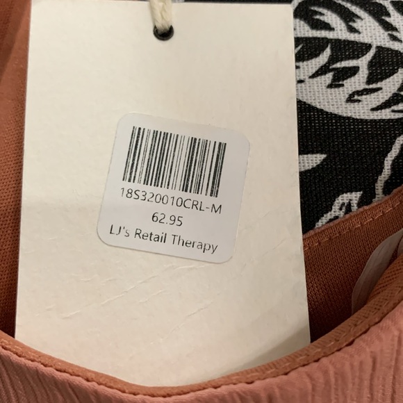 LIBBY STORY Peach Slip Dress medium - Picture 6 of 8